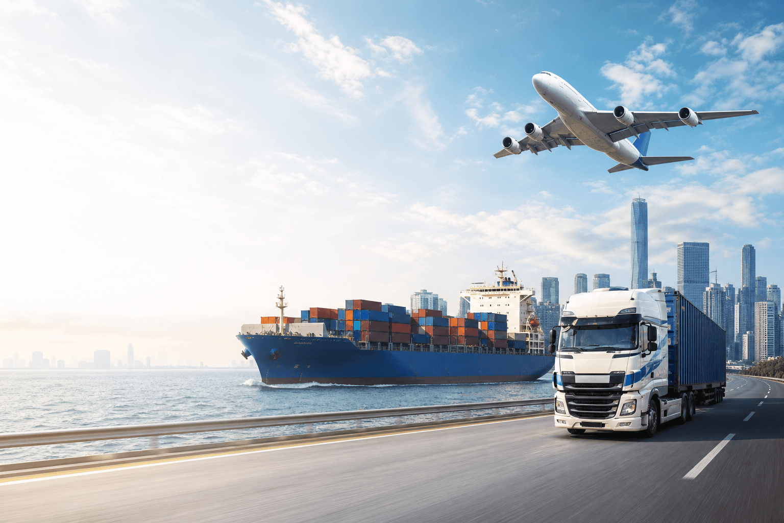 Logística Cazacargo: avión, barco y transporte terrestre
